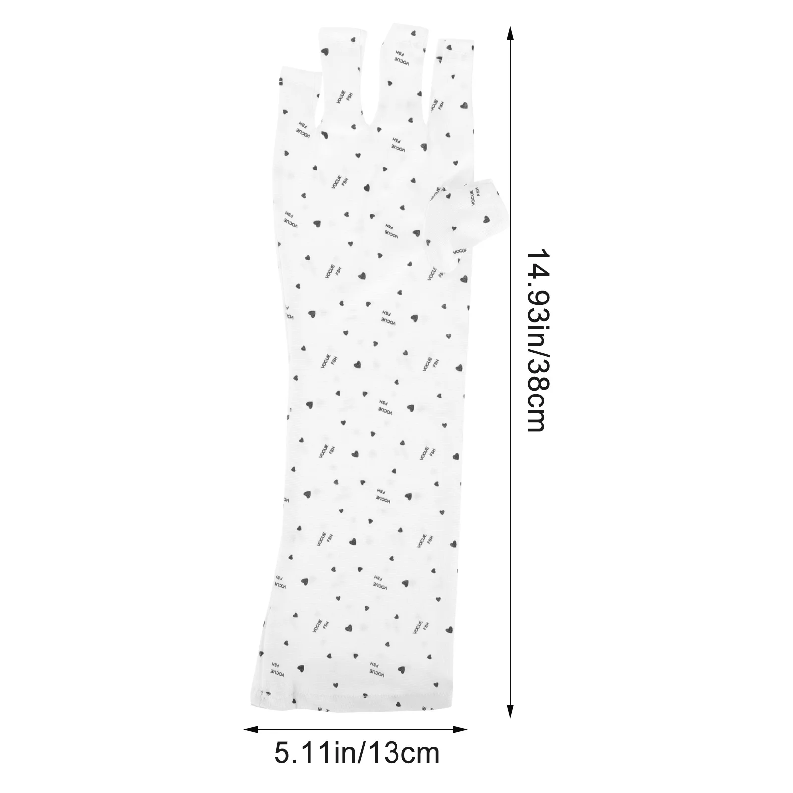 4 قطعة الحب القلب مسمار قسط بسط نصف إصبع الأشعة فوق البنفسجية حماية مانيكير يغطي لمسمار الفن لوازم المضادة للأشعة فوق البنفسجية قفازات #3