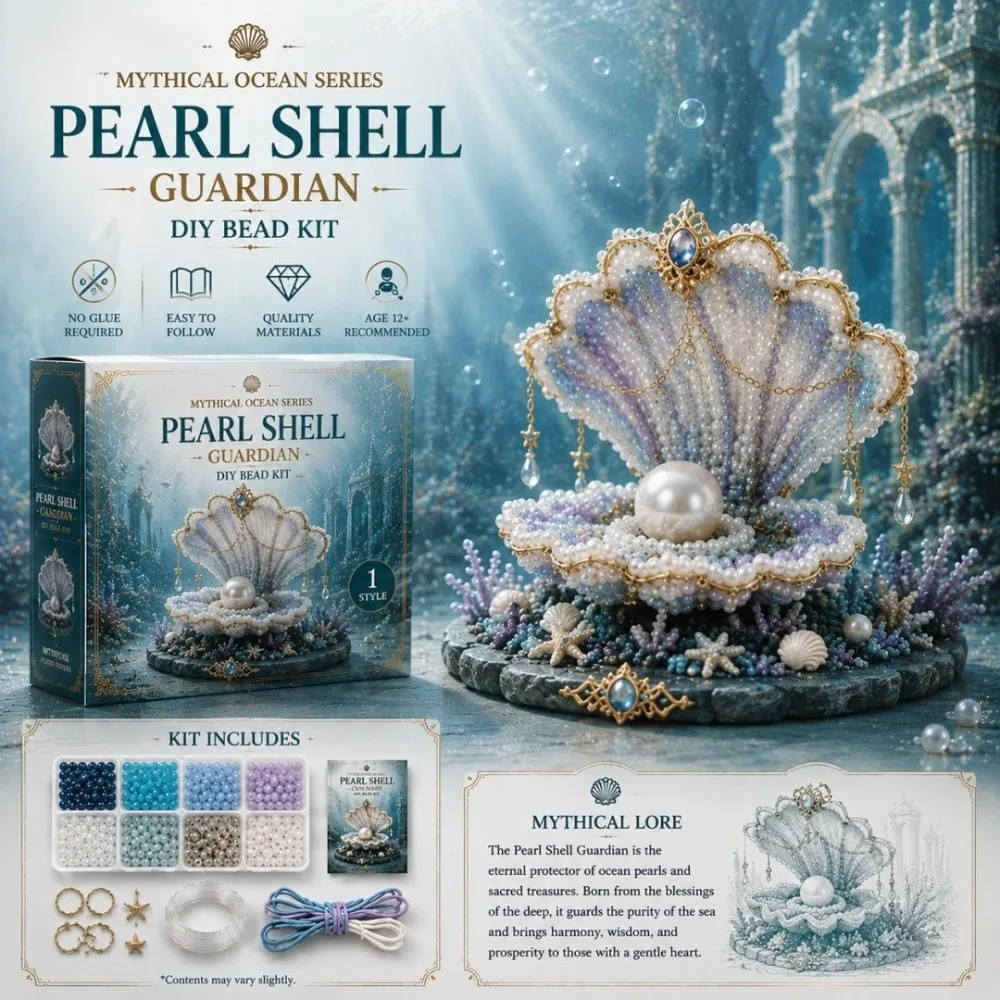 Handmade DIY Marine Organism Beaded Embroidery Kit Colorful Mini 3D Beads Animal Keychain Making Kit Tiny Educational