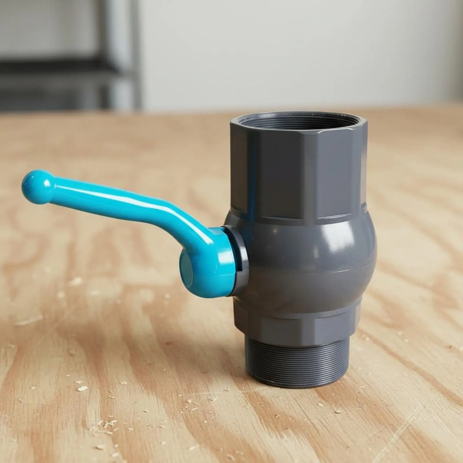 

UPVC Ball Valve Drinking Water Safe PVC Ball Valve Plumbing Hardware Smooth Turn Handle Space Saving Design for Irrigation