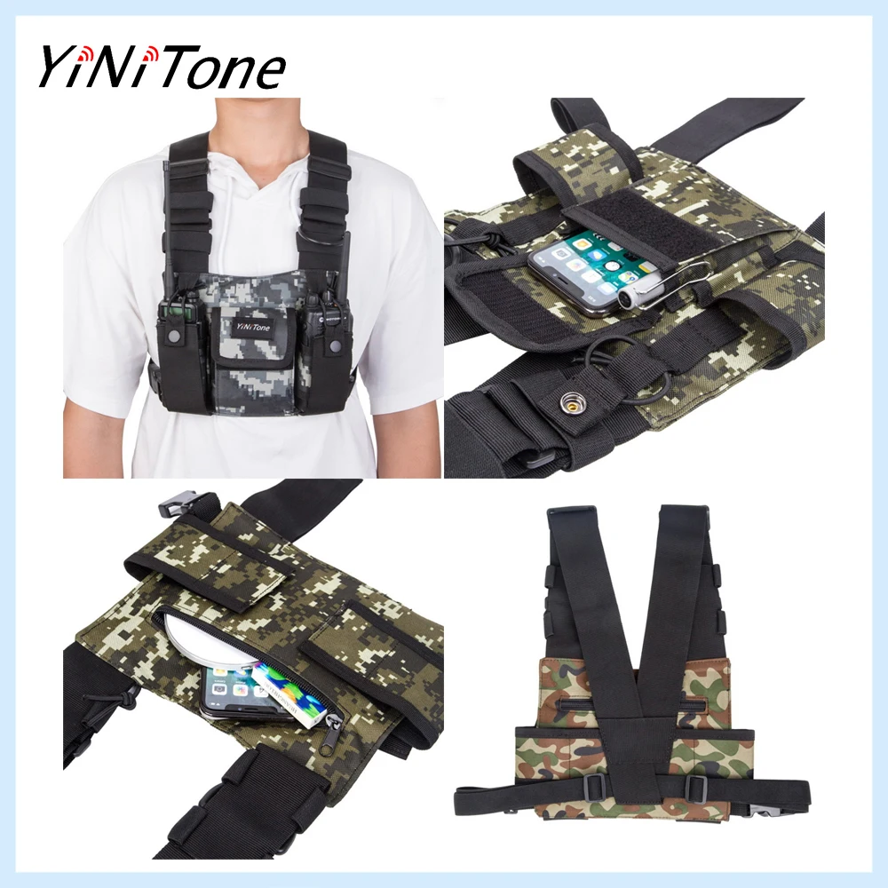 

YiNiTone BG-01 Radio Chest Harness - Comfortable, Hands-Free Vest for Professionals in Fast-Paced Environments
