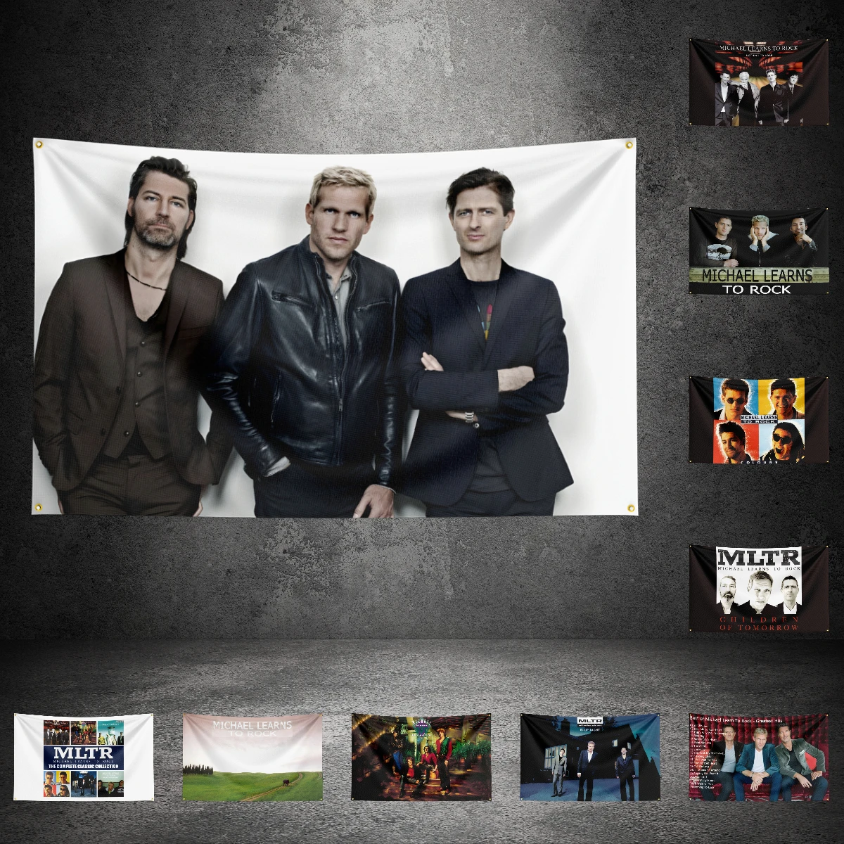 

90x150cm 3X5FT M-i-c-h-ae-l L-e-a-r-n-s t-o r-o-c-k Music Band Flags Polyester Printed Banner For Room Garage Decoration