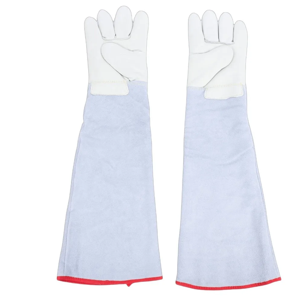 60cm Cryogenic Gloves Thickened Cowhide Low Temperature Resistant Dry Ice Gloves Multifunctional Liquid Nitrogen Gloves