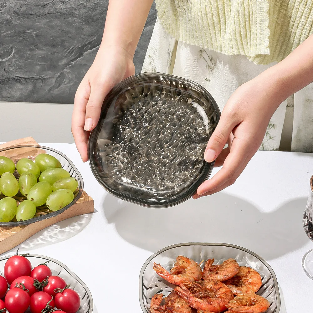 New 2025 Home Fruit Plate, for Snacks   Waste  Multi Use Snack Plate  for Bone  Fruits