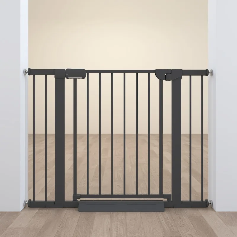 

Eco-friendly Plastic Safety Dog Gate with Button Closure Solid Design for Pet Isolation and Animal Protection