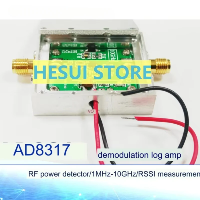 Logarithmic amplifier AD8317 module RF power detector 1M-10GHz RF power meter