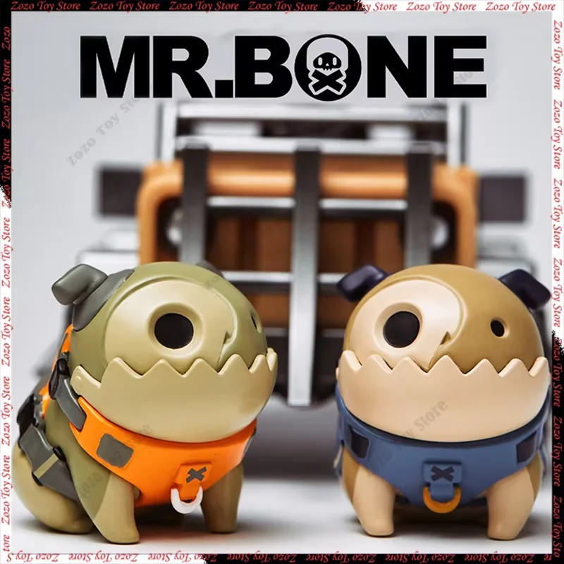 

Mr.Bone 4 Generation Camping Dirty Silk Dog Sitting Pose Series Blind Box Collection Ornaments Model Mystery Box Desk Decor Gift