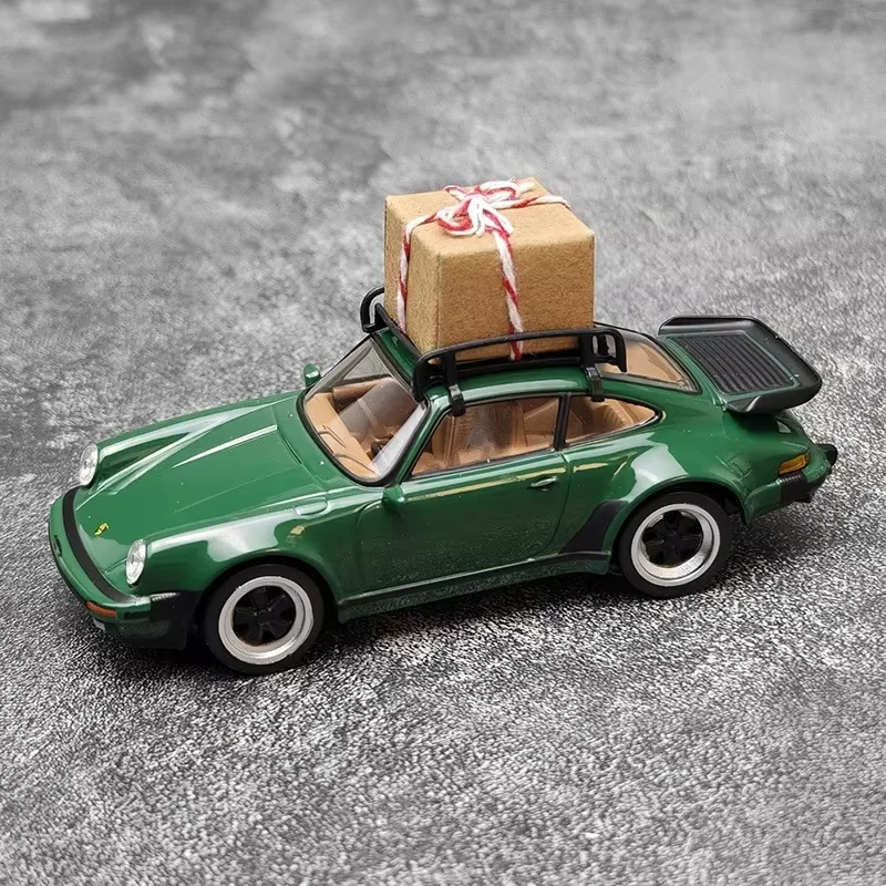 NOREV Diecast 1:43 Christmas Edition 911 Turbo 1978 Alloy Car Model Static Collection Decorated Holiday Gifts Toys