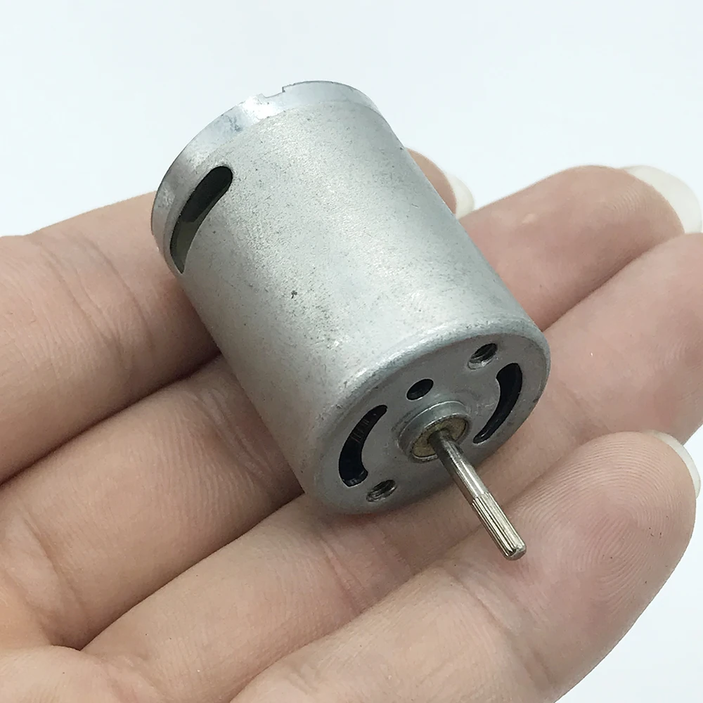 DC 3.7V-7.4V 32000RPM Micro RK370 Motor High Speed Strong Magnetic Large Torque Carbon Brush Motor DIY Toy Model Accessories