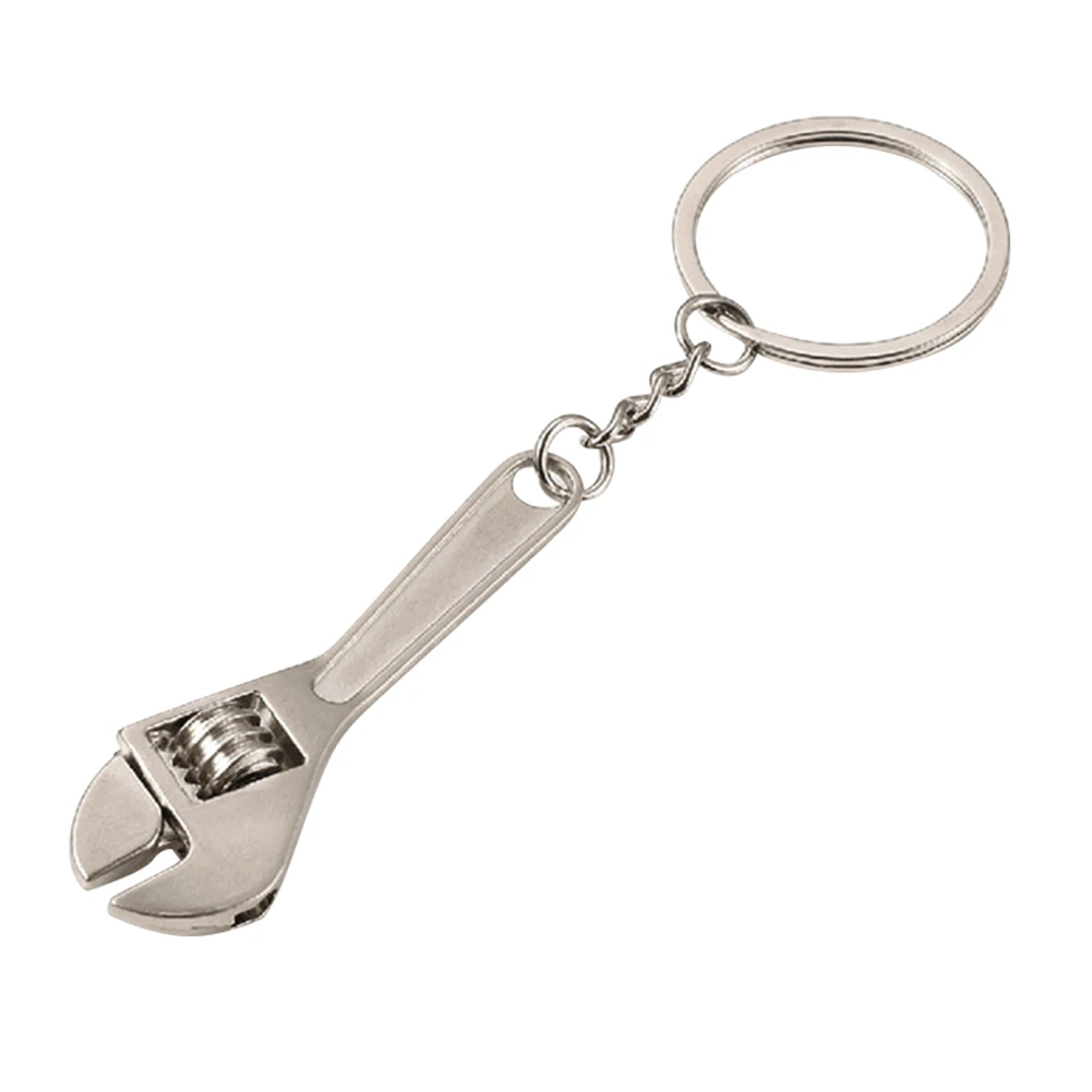 Mini Metal Adjustable Tool Wrench Spanner Key Chain Ring Keyring Gift