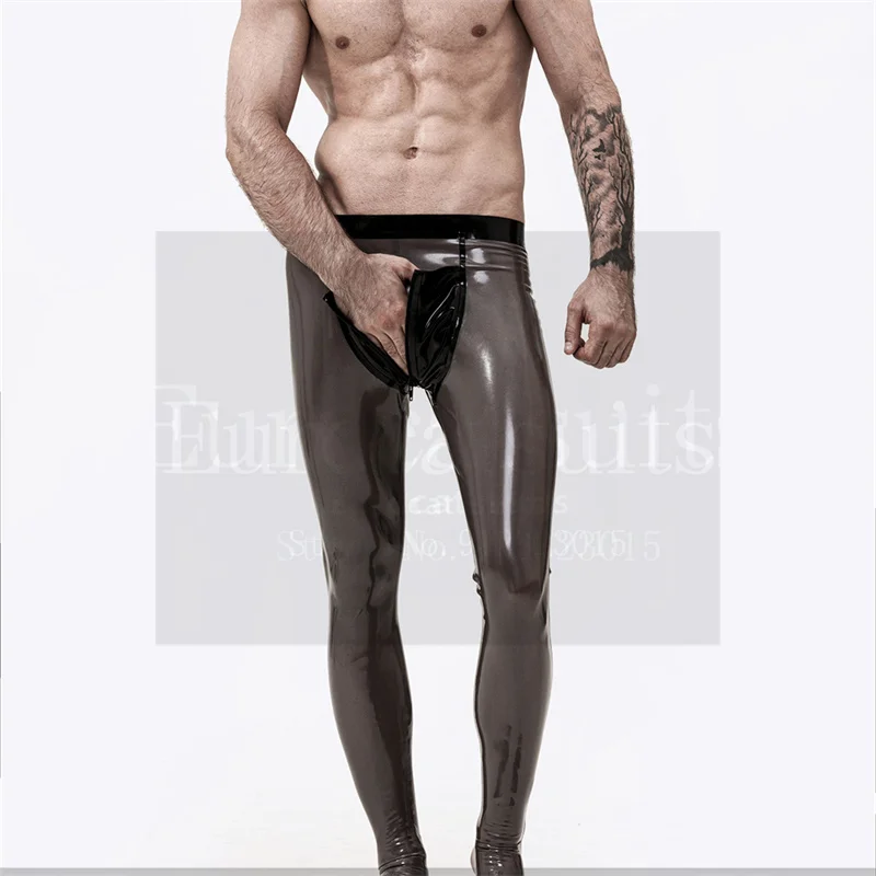 Combinaisons sexy en latex pour hommes, leggings fétichistes pour hommes, body sexy, masque complet, zentai, objectifs