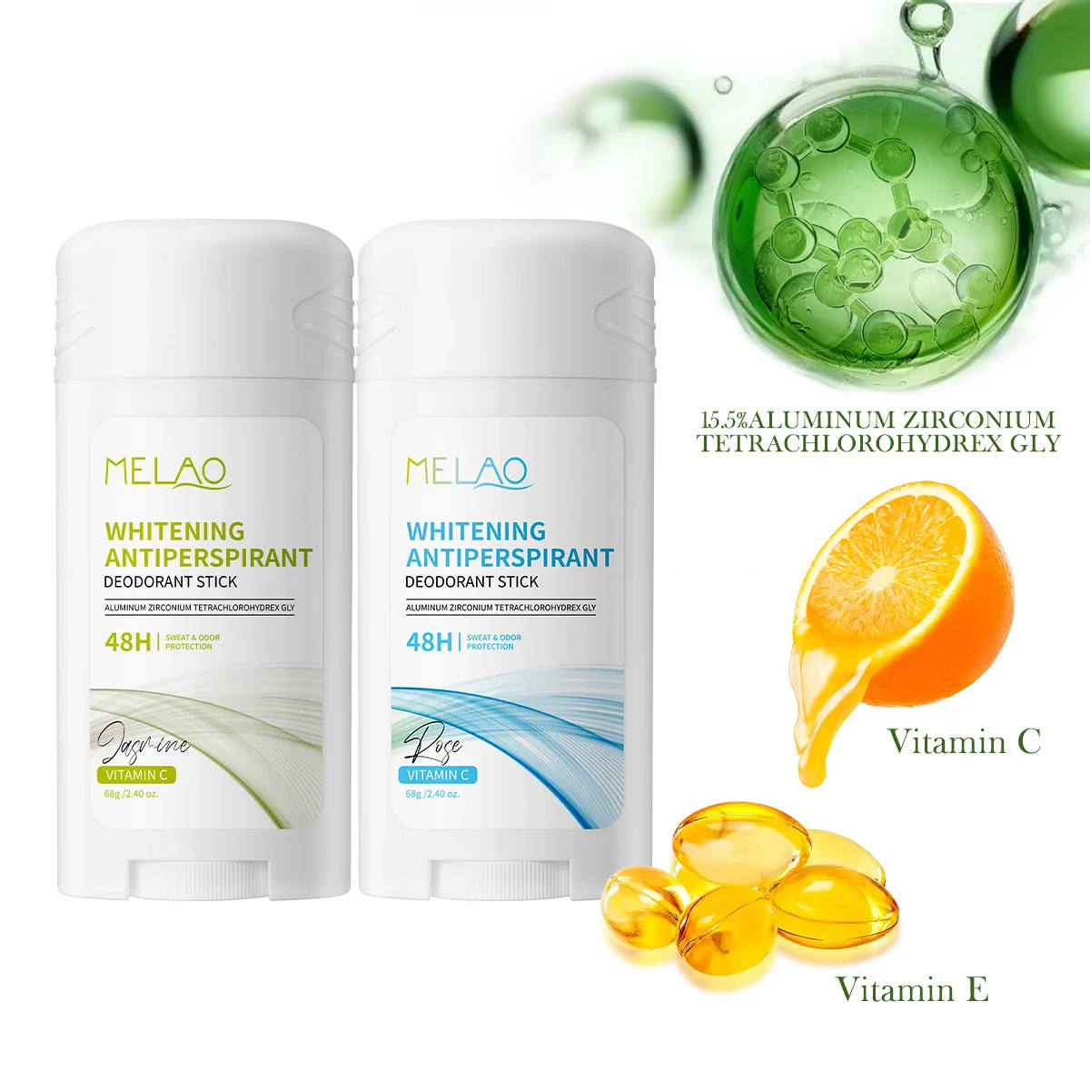 Deodorant Stick Anti Sweating Keep Drying Rose Lasting Fragrance Remove Armpit Odor Vitamin C Whitening Underarm Refresh Sticks