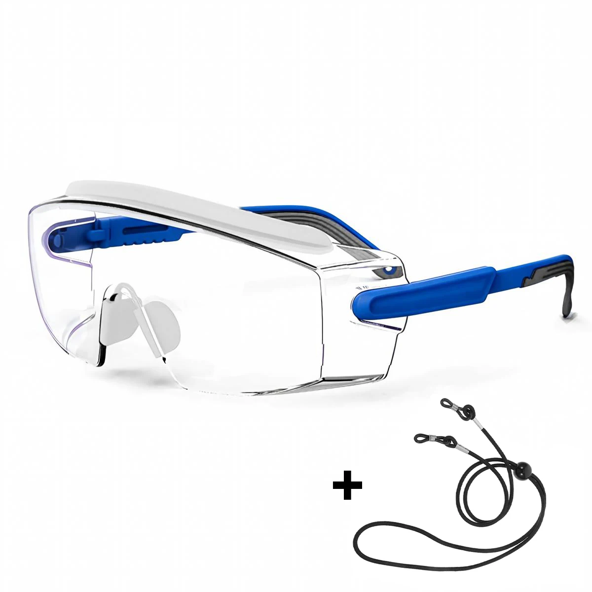 Anti Fog Safety Glasses Goggles Over Glasses Protective Glasses with Anti Scratch Lenses Adjustable with Retainer Strap HM5