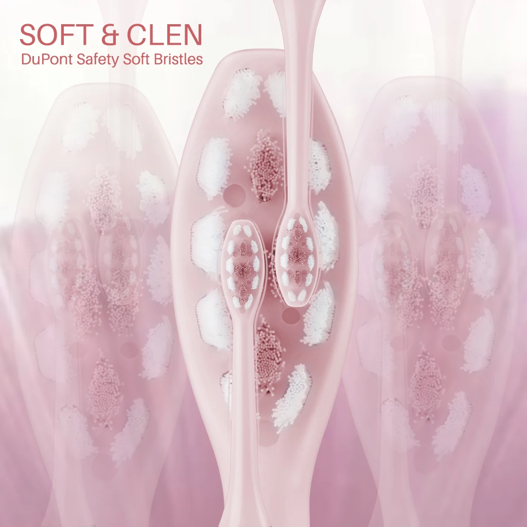 SUBORT Sonic แปรงสีฟันผู้ใหญ่สมาร์ทจับเวลาแปรง5โหมด USB ชาร์จ IPX7กันน้ำฟันแปรงเปลี่ยนหัวชุด