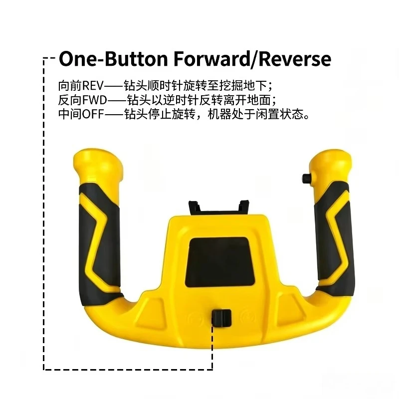 Cordless Electric Earth Auger Rechargeable Hole Digger For Orchard Tree Planting Farm Garden Vegetable Seedling Digging
