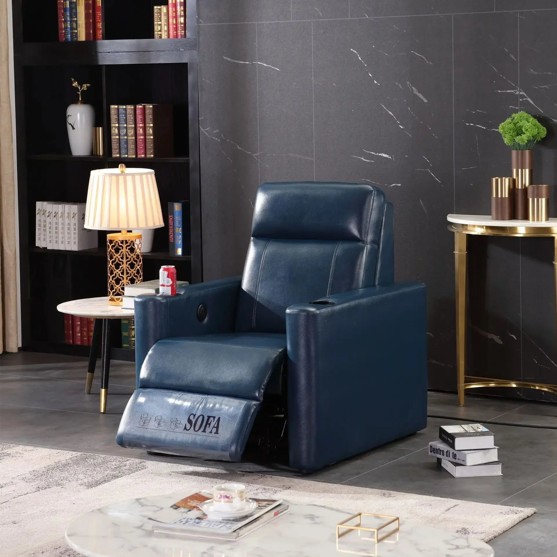 

Film and television furniture Single VIP cinema sofa Space chair, electric function Home theater sofa Smart