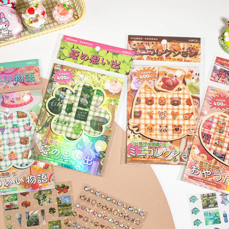 MINKYS 6 pz/10 pz un lotto Vintage Snack Frutta Negozio Adesivi Decorativi per Scrapbooking Kawaii Journal Adesivo di Cancelleria