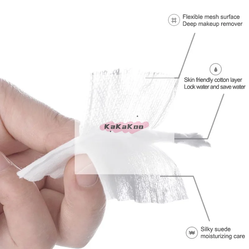 High Quality Disposable Cotton Pad Cosmetic Makeup Remover Cotton Pads Face Cleaning Dissolves And Removes Makeup
