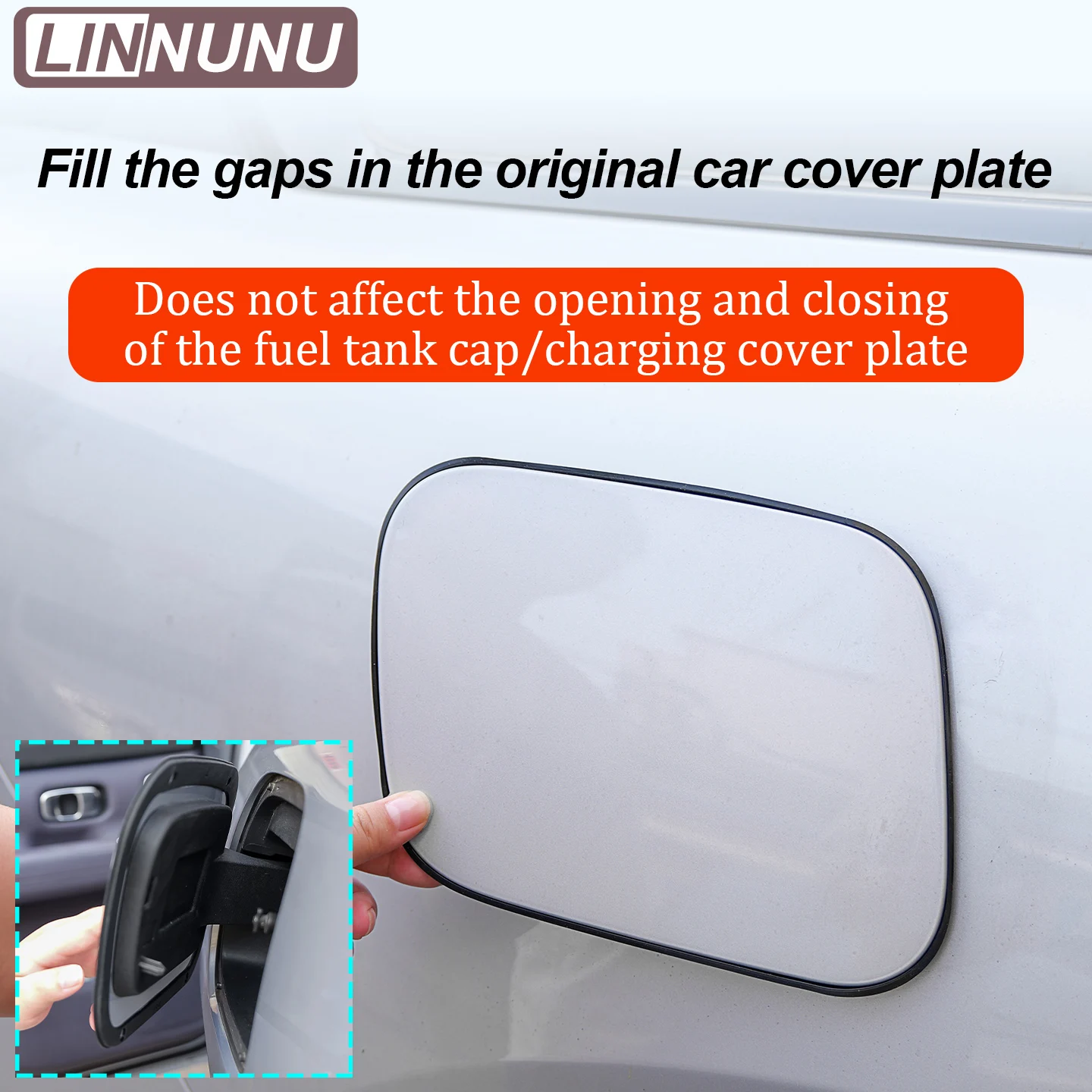 LINNUNU Charging Port Dust Cover & Fuel Cap Seal Ring For Leapmotor C10 2025-2026 Waterproof Dustproof Car Stickers Accessories