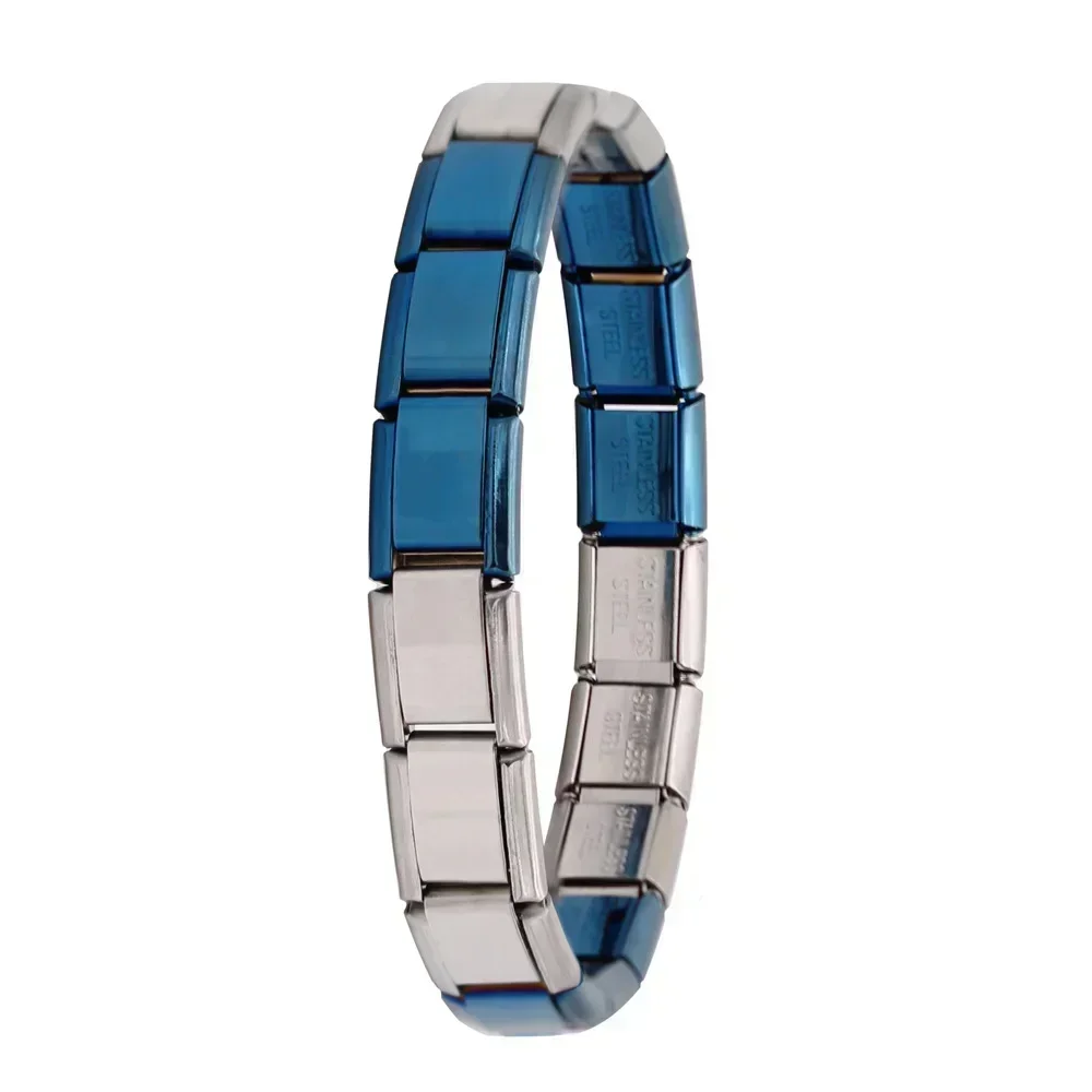 Hapiship Neue frauen Schmuck 9mm Breite Itanlian Elastische Charm Armband Mode Edelstahl Armreif ST-