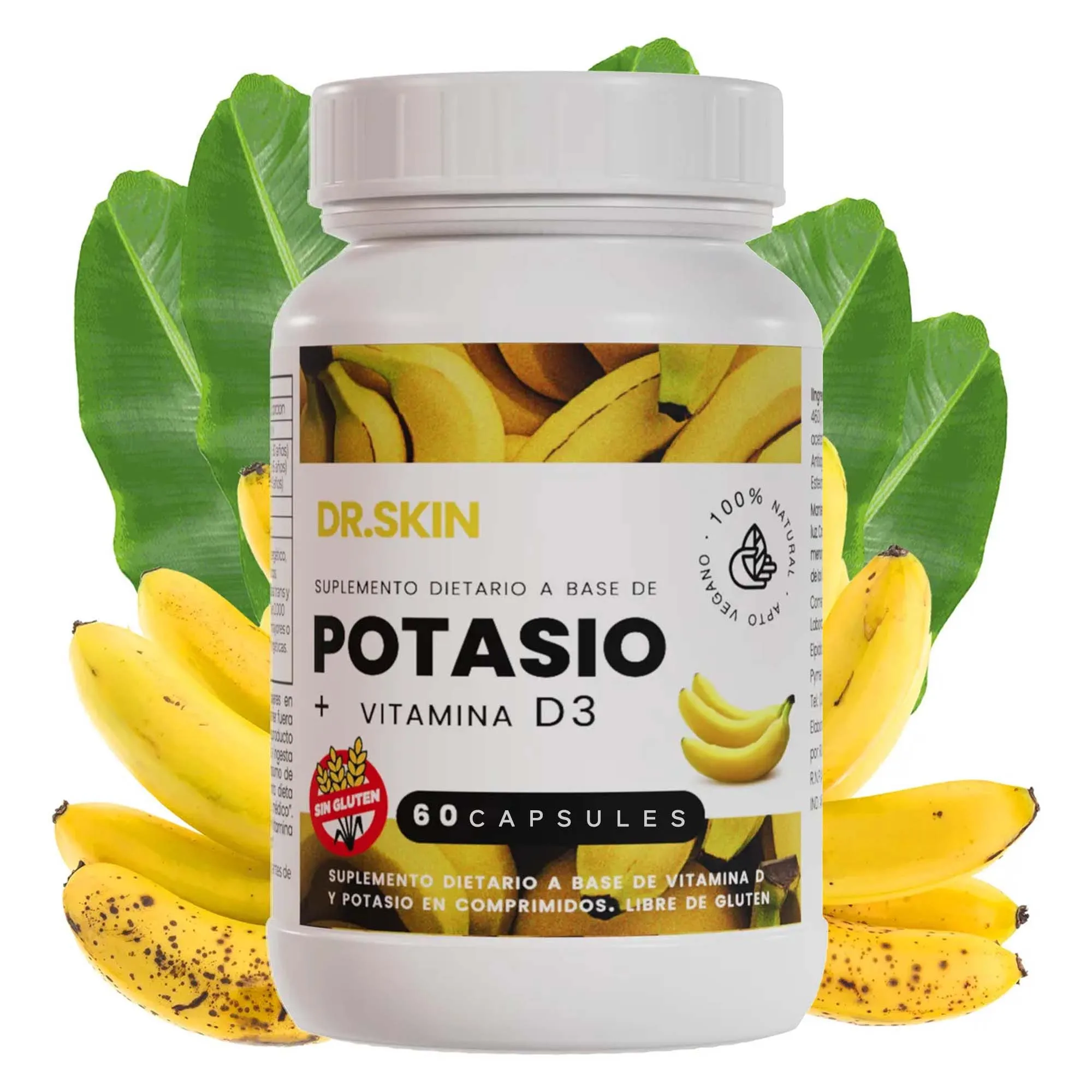 

Цитрат калия + витамин D3 - помогает регулировать метаболизм кальция, способствует кости, зубах, зрению и здоровья кожи, поддерживать иммунитет