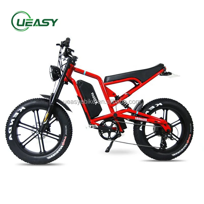 Retro electric hybrid bike fat tire 20 inch electric mountain bike K7 long range ebike