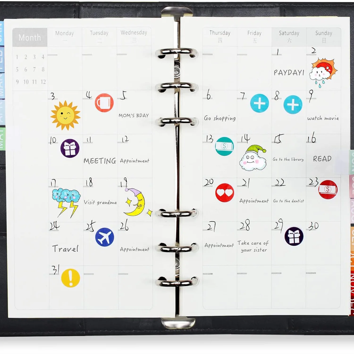 A13E-A6 Budget Binder With Zipper Envelopes & Cash Envelopes For Budgeting, Money Organizer Planner For Cash