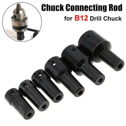 B12 5mm/6mm/8mm/10mm/12mm/14mm Drill Chuck Connecting Rod Sleeve Copper Steel Taper Coupling Drill Chuck Connecting Rod