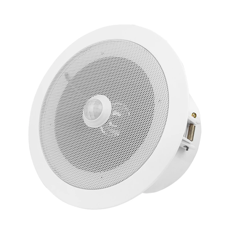 Overhead Motion Activated Audio Player PIR Triggered Ceiling Speaker Music Player with Built-in MP3 Player.-AD33