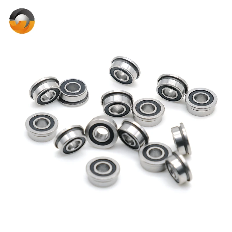 10Pcs MF105 RS Bearing 5x10x4 mm ABEC-7 Voron 3D Flanged Bearing MF105-2RS Ball Bearings MF105RS 3D Print Bearings