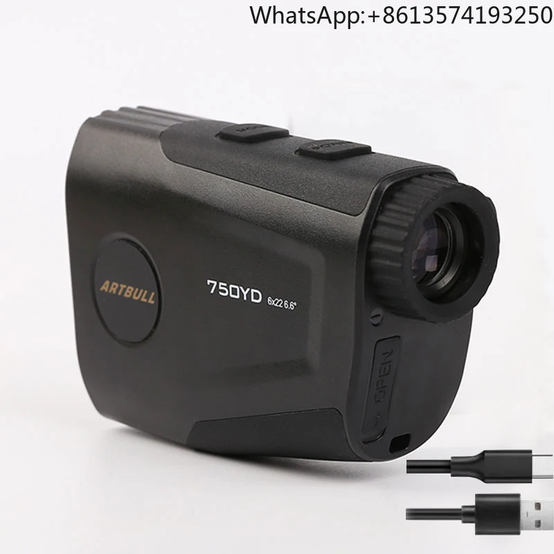 

Golf Rangefinder 750yard Telescope With Flag-Lock Vibration Slope Pin Laser Distance Meter USB Cable Type-C Rechargeable