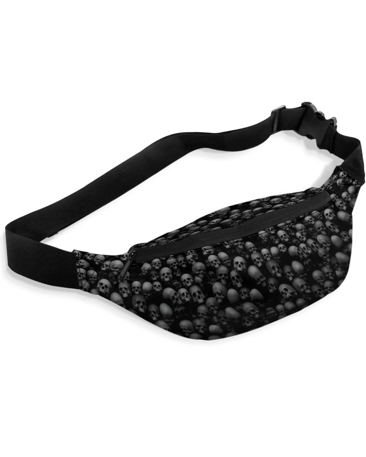 

Skull Wall Horror Waist Packs Shoulder Bag Unisex Messenger Bag Casual Fashion Fanny Pack for Women