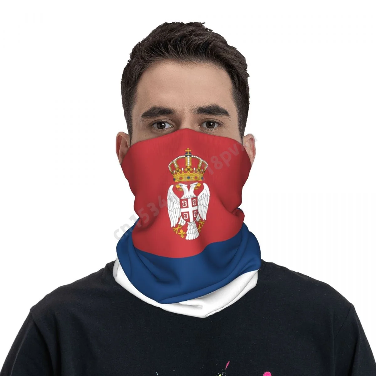 

Флаг Сербии, национальный шейный платок, шарф, маска для лица, унисекс, утеплитель для шеи, бесшовная бандана, головной убор, велосипедный туризм