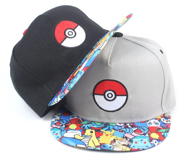 Anime Pokemon Baseball Cap Pikachu Hat Hip Hop Cap Girls Boys Adult Figures Toys Gift For Children