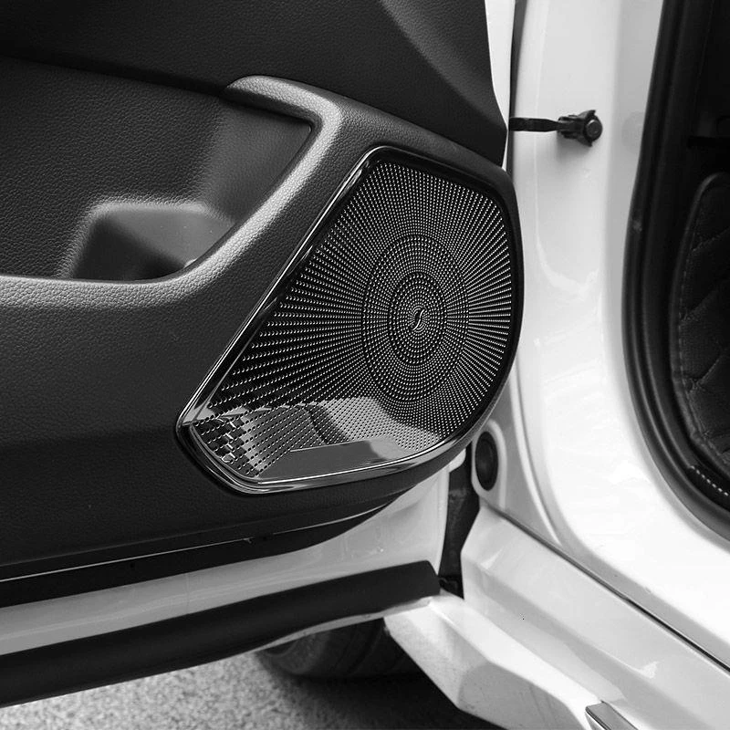 لهوندا أكورد X 10th 2018 2019 2020 2022 باب السيارة مكبر الصوت الفولاذ المقاوم للصدأ غطاء إطار الكسوة ملصق الملحقات الداخلية