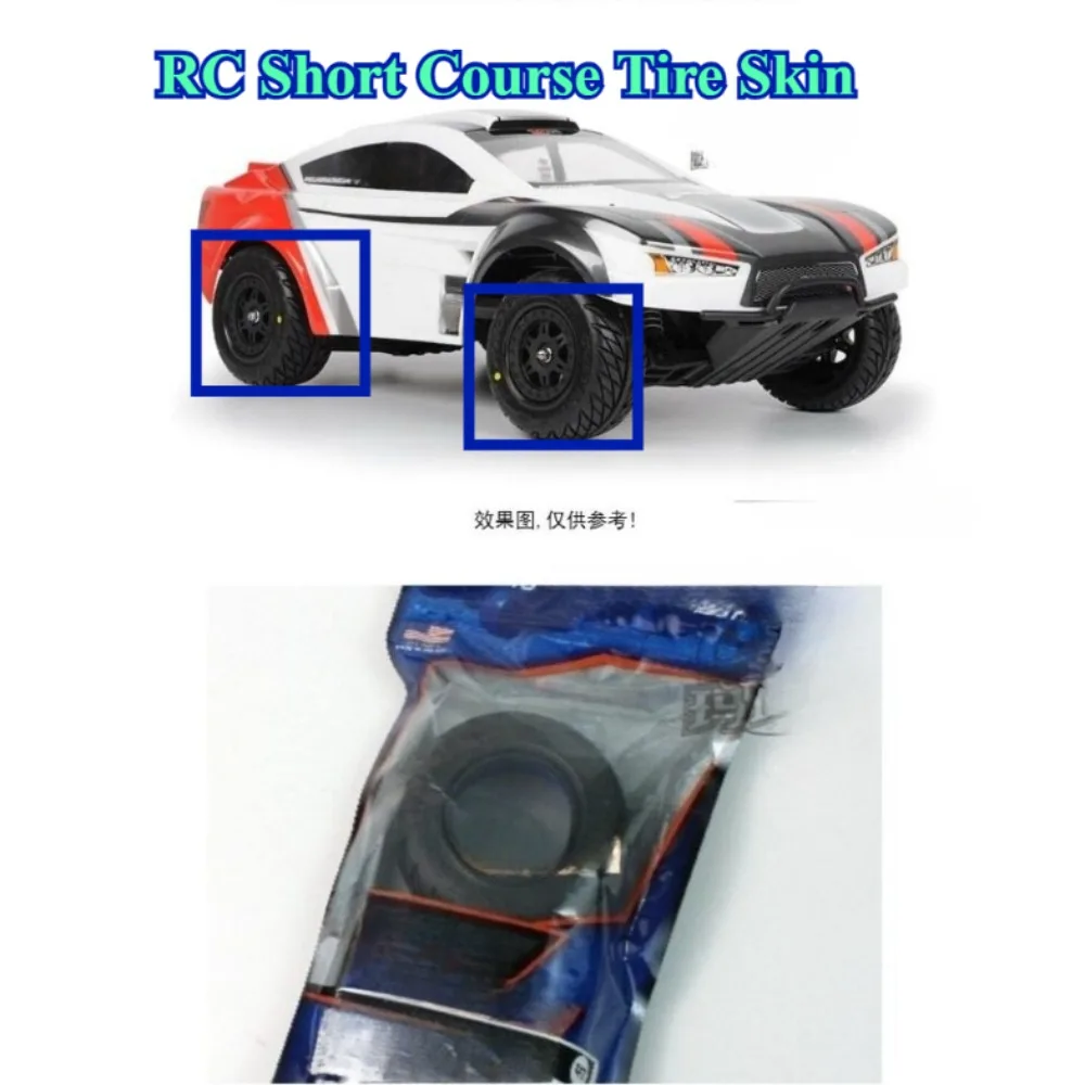 RC Short Course Tire Skin custom size for Traxxas  PL 2.2 3.0 On Road Tyre For 1/10 Slash 4X4 109*46 1167 01 RC Truck Part