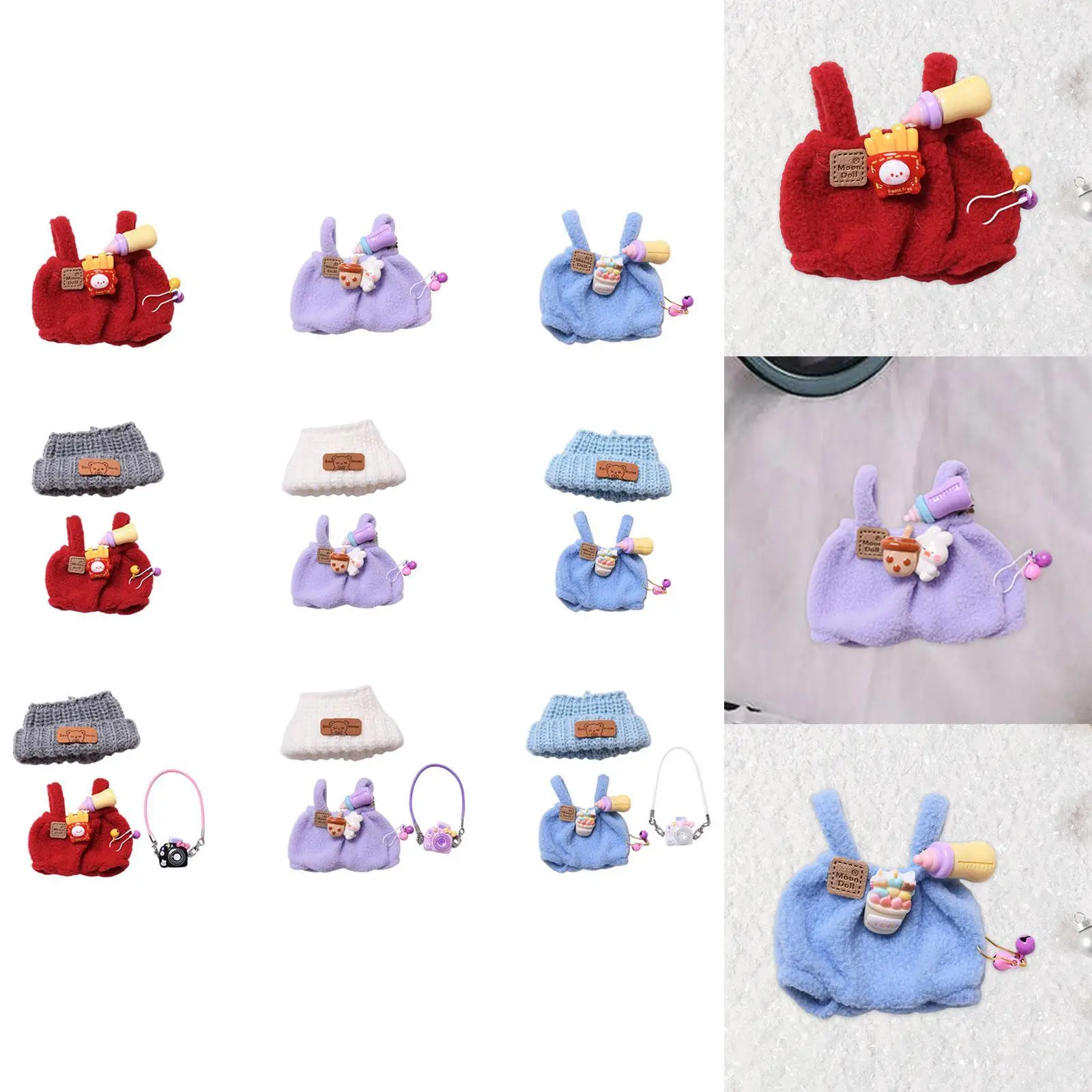 دمية السروال القصير فستان هدايا عيد ميلاد تعليمية للأطفال الديكور التنسيق دمية السراويل ملابس دمية لدمية 6.69 بوصة