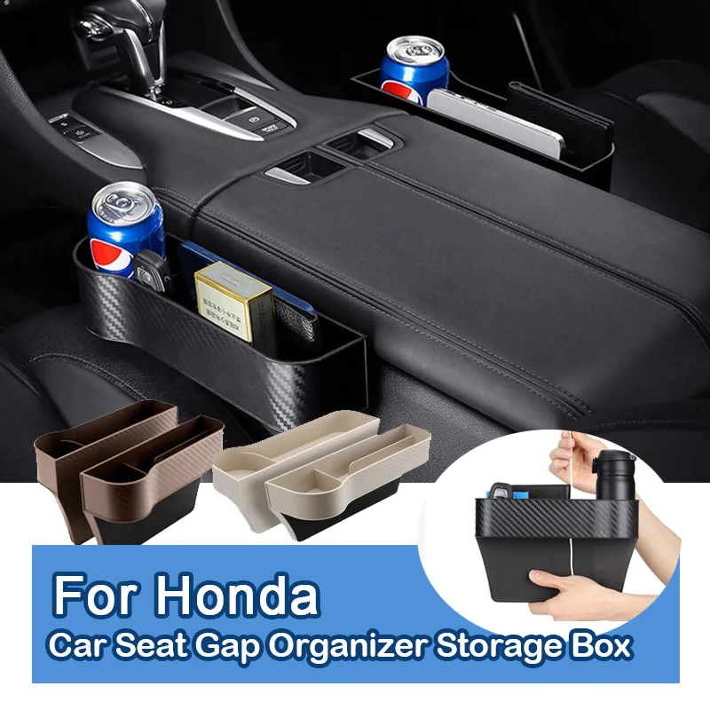 

Car Seat Crevice Gaps Storage Box Seat Organizer Gap Slit Filler Holder For Honda HR-V ZR-V HRV Vezel 2021 2022 2023 2024 2025