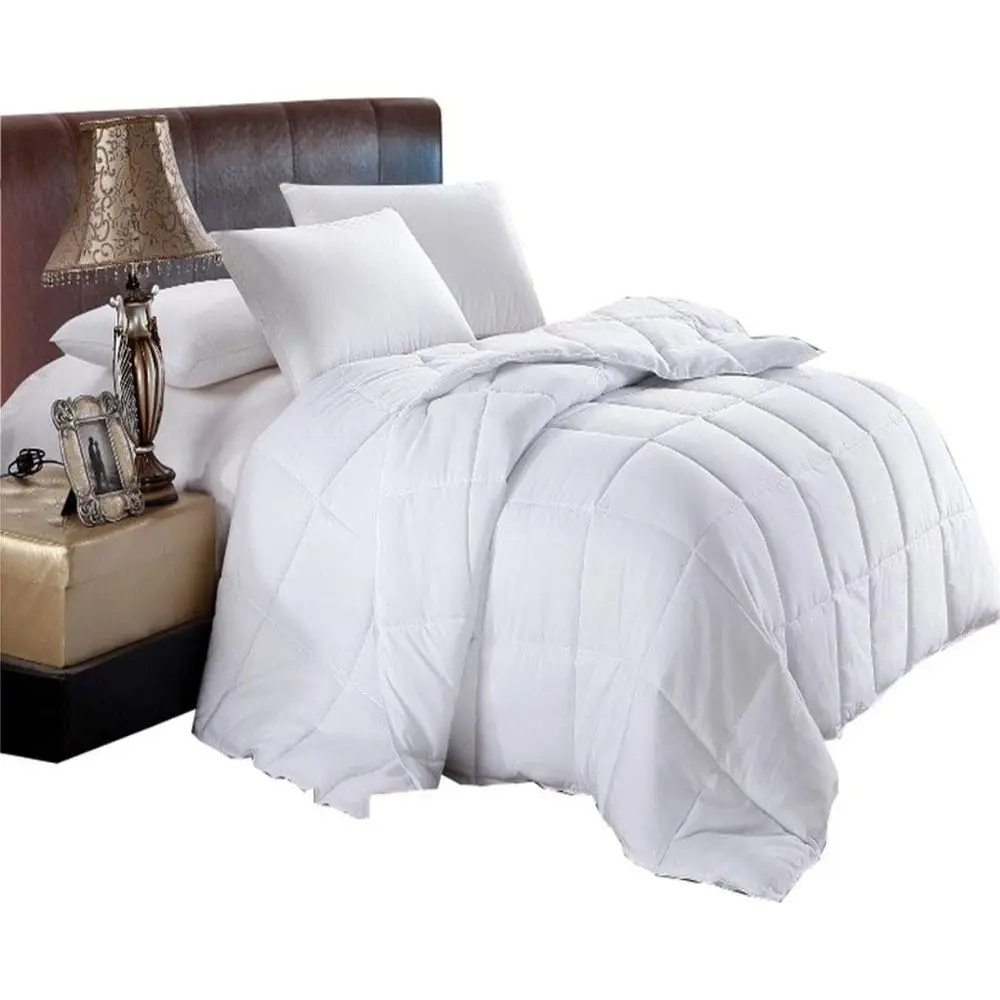 Sot, Light, Warm Down Comorter, 650 ill Power, 100% Cotton Cover/Shell, 300 Threount, Solid White, King