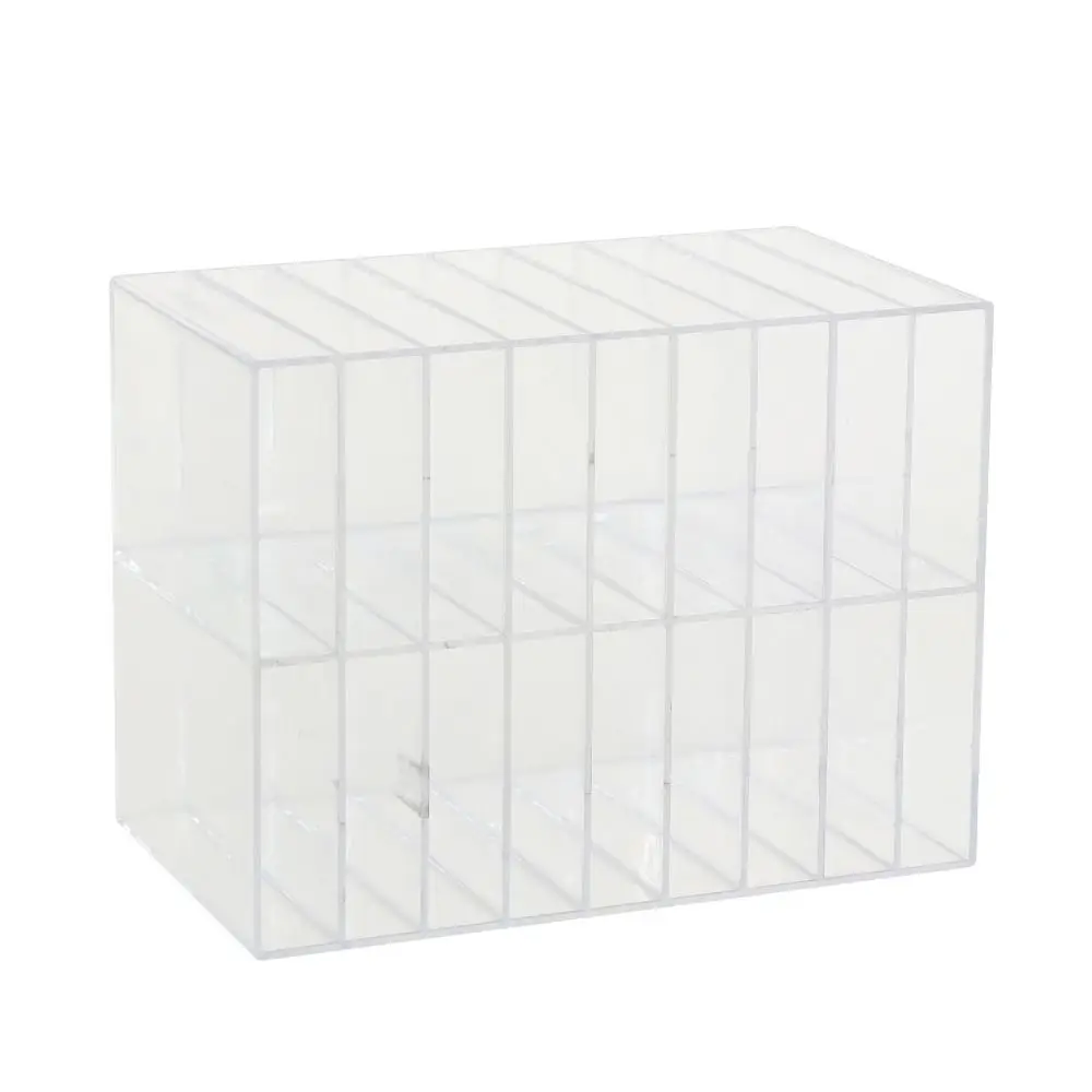 18 Compartments Mark Pen Storage Box Cosmetic Holder Multifunctional Art Marker Organizer Large Capacity Transparent
