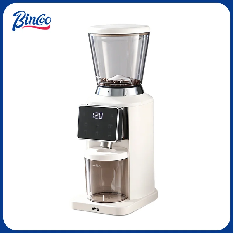 BINCOO Electric Coffee Grinder, 48 Adjustable Settings Precision Burr Mill, Automatic Espresso to Pour Over Grinder, Home & Cafe
