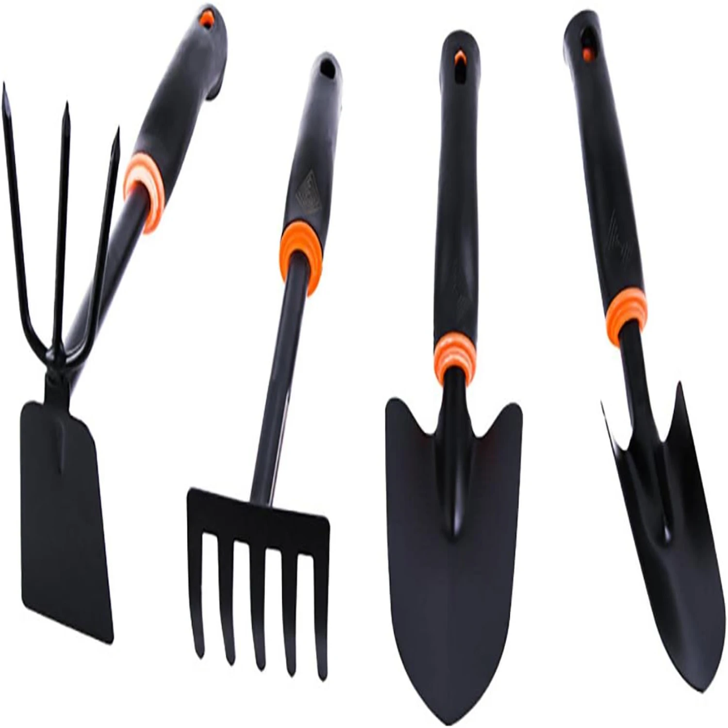 

Essential Great Gardening Hand Tools Set for Women and Men - Includes Dual-Purpose Hoe, Hand Trowel, Rake, and Garden Shovel - P