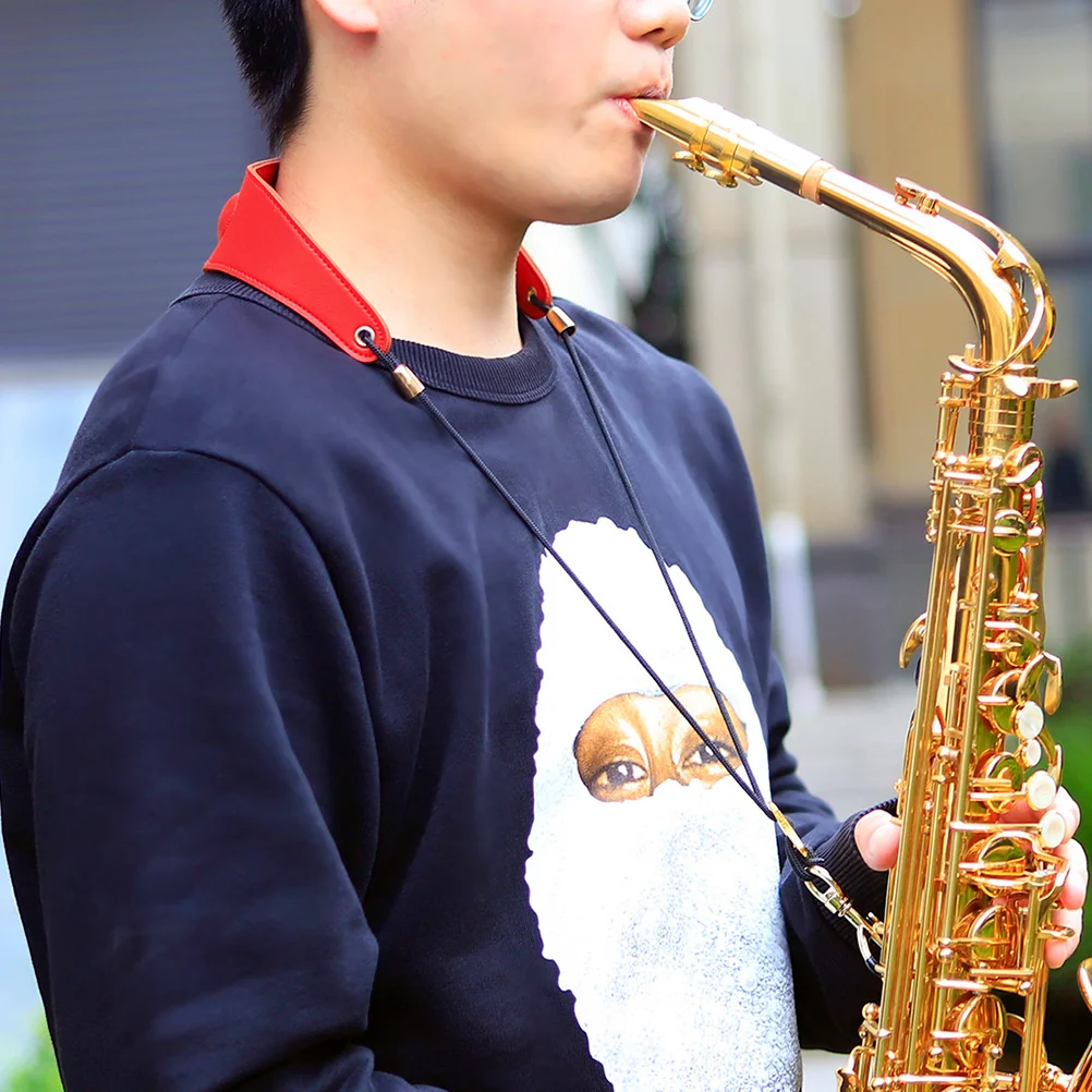 

Cushioned Saxophone Strap Strong Buckles Fit All Sax Types Easy Adjust Portable Lightweight Musician Essential Tool Accessory