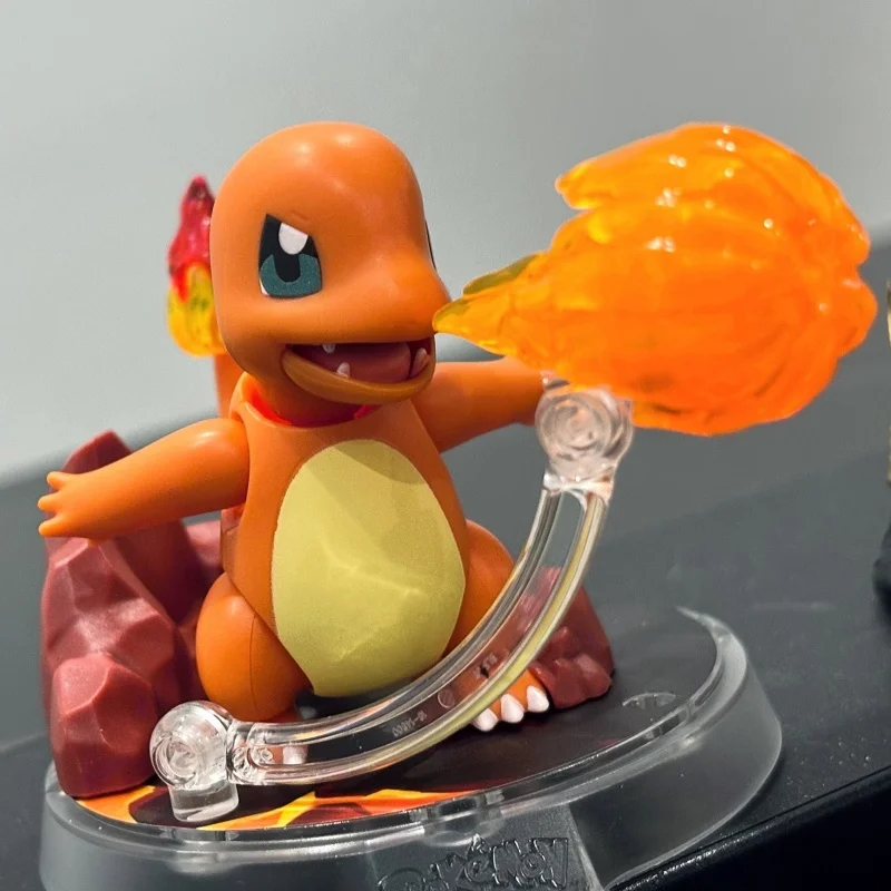 Hot Blokees Pokemon Figure Diy Model Pikachu Eevee Sprigatito Charmander Psyduck Action Figure Anime Doll Children Toy