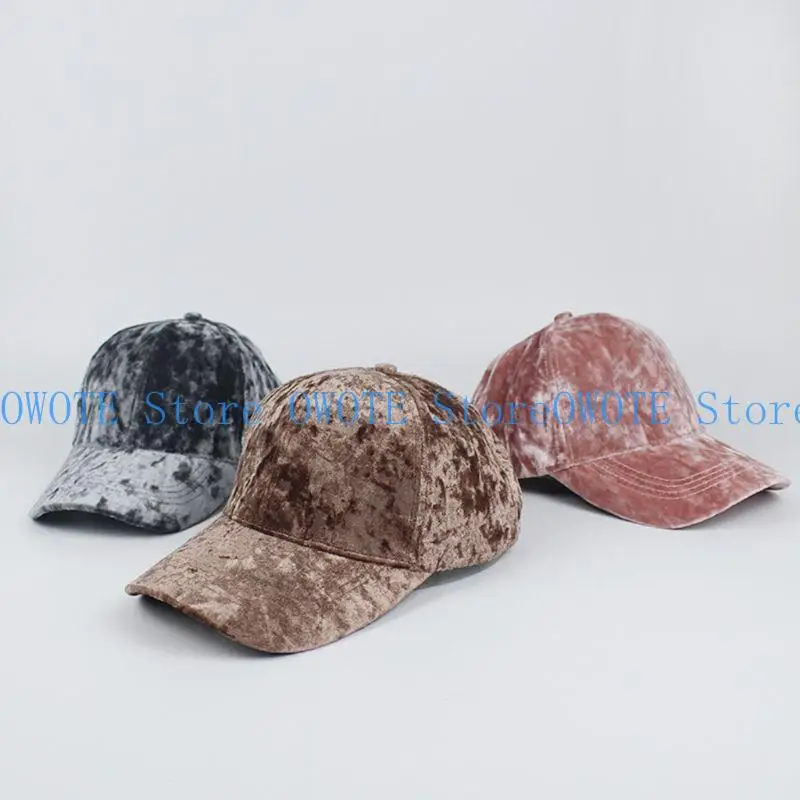 

A52E Unisex Pleuche Baseball Blank Solid Color Adjustable Trucker Dad Hat