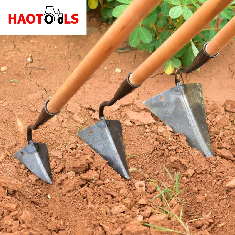 

Pointed hoe / All steel thickening Triangular hoe Trenching ridging weeding Loosening soil Agricultural garden tools