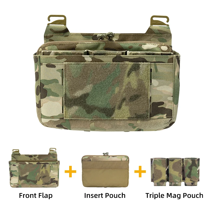 Ghost Action Tactical DOPE Front Flap Pouch With Insert Mag Pouch Kangaroo Pocket Full Set 6504&6505&6506