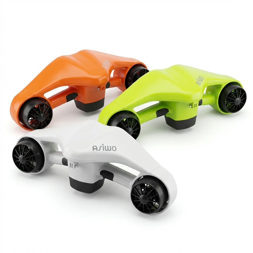 Sea Scooter 30 m Underwater Scooter for Diving Snorkeling, Por Water Scooter with Mount, Airline Approved