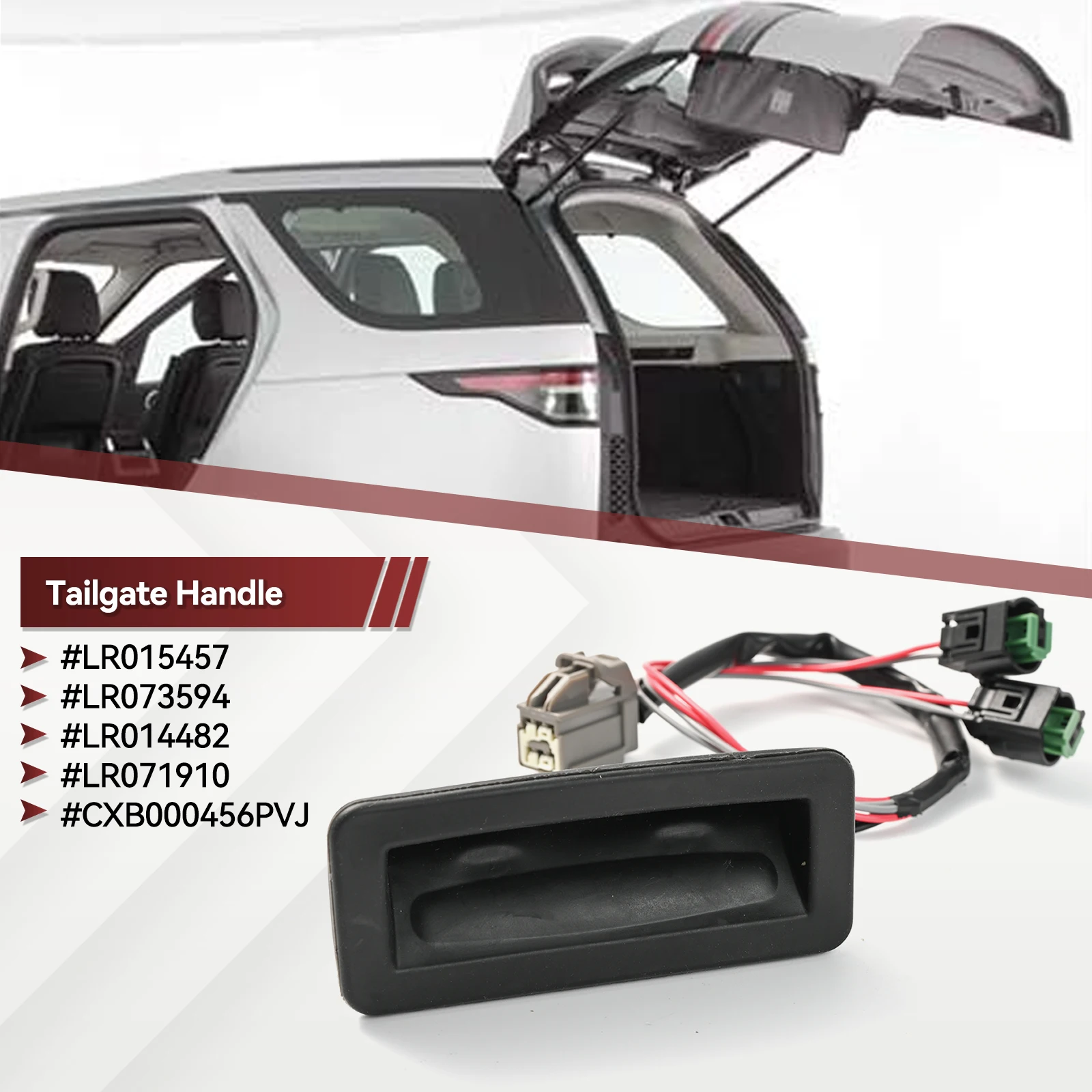 LR073594 Rear Trunk Tailgate Door Release Handle Switch Car LR015457 LR071910 LR014482 CXB000456PVJ For Land Rover Discovery 3 4