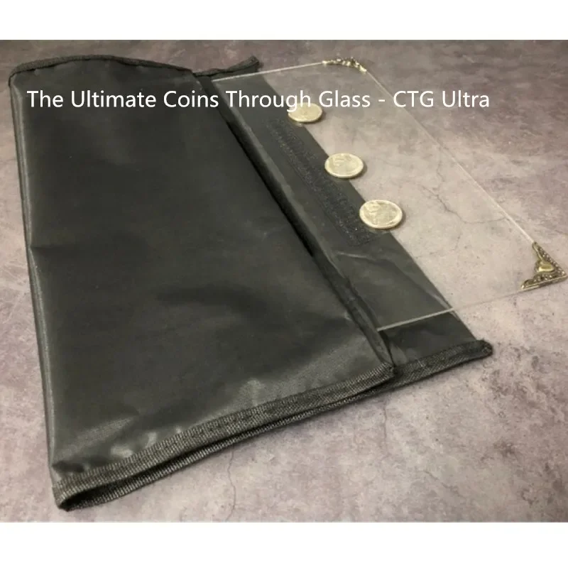 

The Ultimate Coins Through Glass CTG Ultra Magic Tricks Visual Coin Penetration Magia Close Up Illusion Gimmick Prop Mentalism