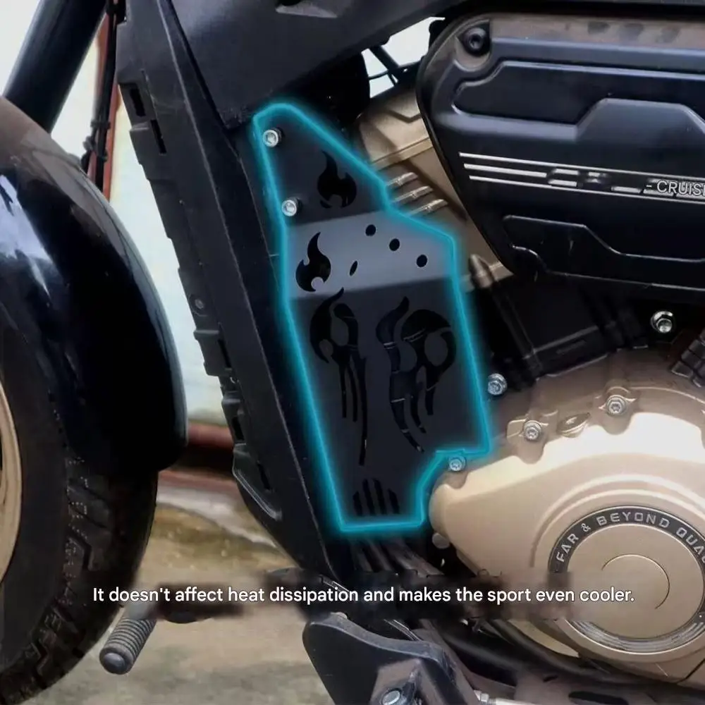For VOGE CU250, the accessory carbon tank protection cover and the retro carbon tank decorative cover are provided.